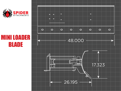 SPIDER blade for mini loader