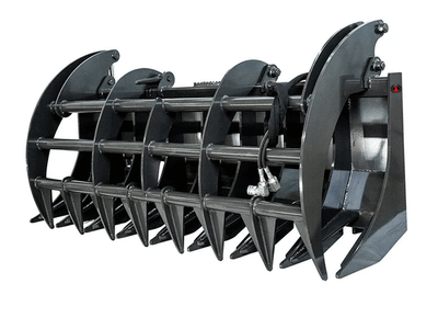 Spider Heavy Duty Grapple Rake Skid Steer Attachment | 45 - 75 HP | Made in USA