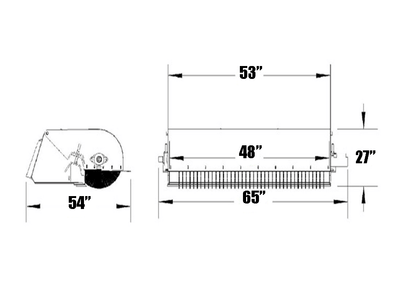 SPIDER pick up broom for mini loader