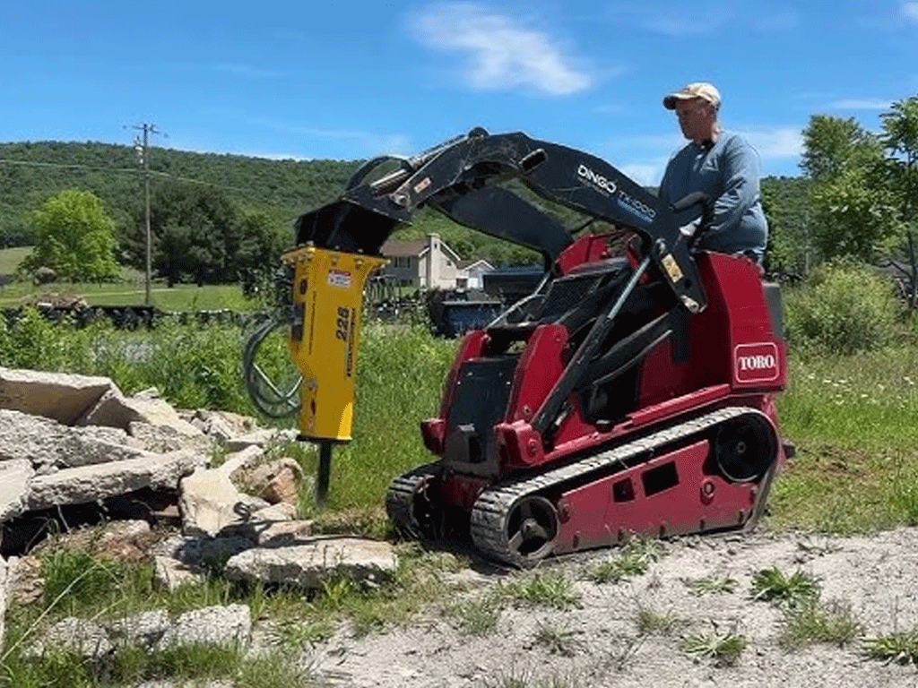 SPIDER hydraulic hammer for mini loader - Spider Attachments