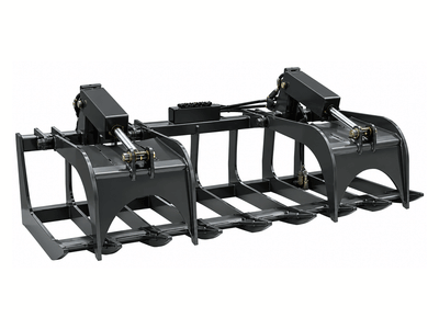 Spider Attachments Heavy Duty Root Grapple (45-75 HP) | Skid Steer Brush & Log Attachment