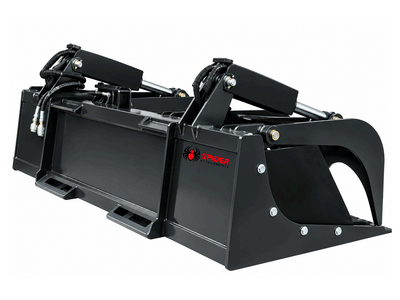 SPIDER Heavy-Duty Skid Steer Rock Grapple Attachment | 50–75 HP Loaders