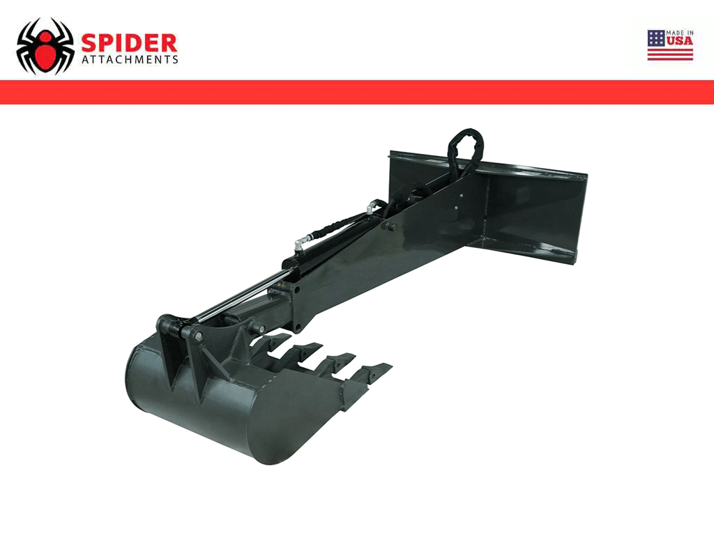 SPIDER backhoe for skid steer loader