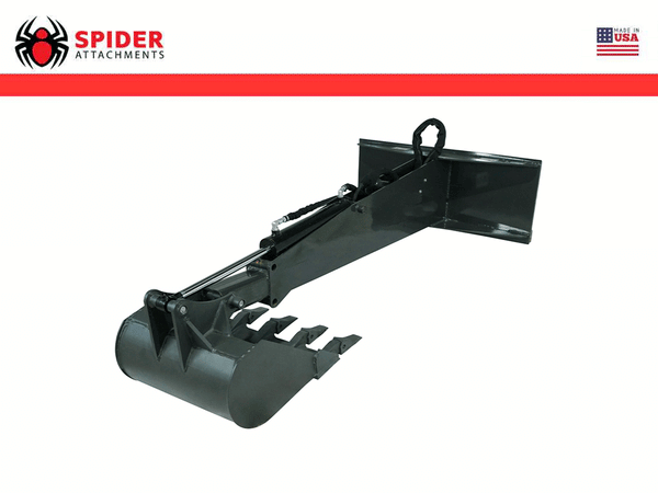 SPIDER backhoe for skid steer loader - Spider Attachments