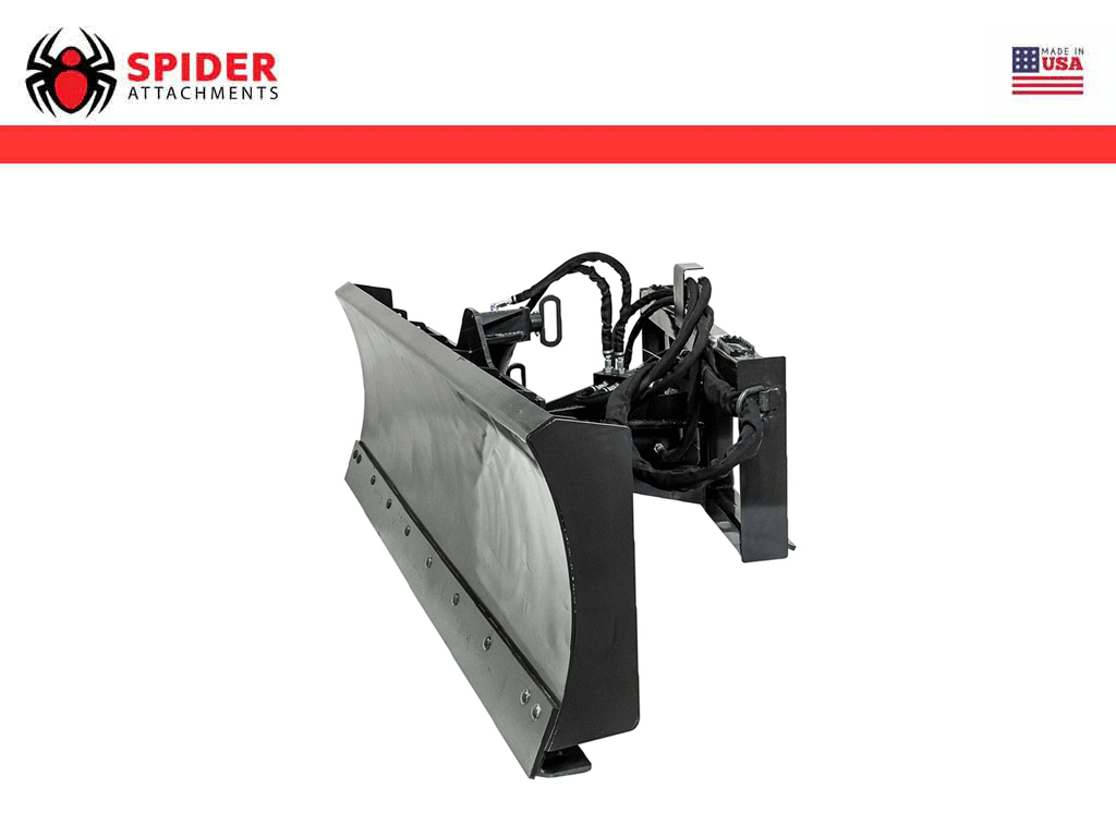 SPIDER multi purpose angle blade for skid steer loader - Spider Attachments