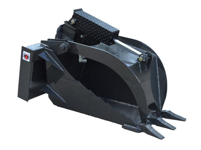 SPIDER "Big Scoop" Stump Bucket Grapple for mini loader